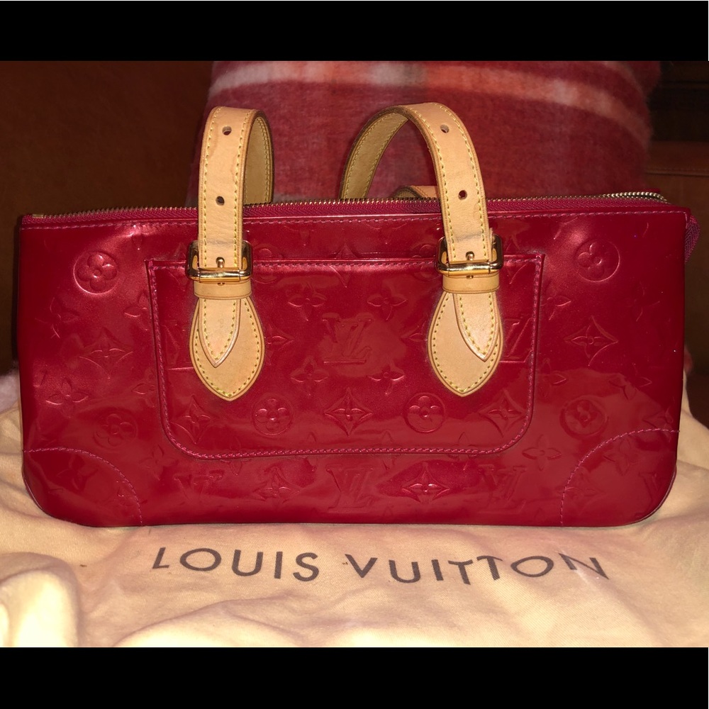 Pre Loved Louis Vuitton Red Vernis Rosewood Bag
